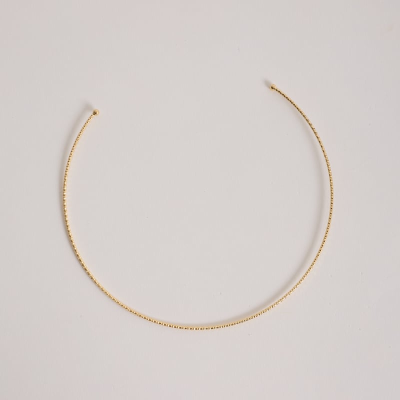 Choker aro fio facetado