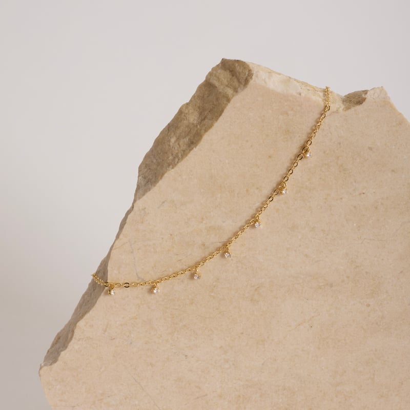 Choker pingentes zircônias 2mm corrente cadeado com alongadora
