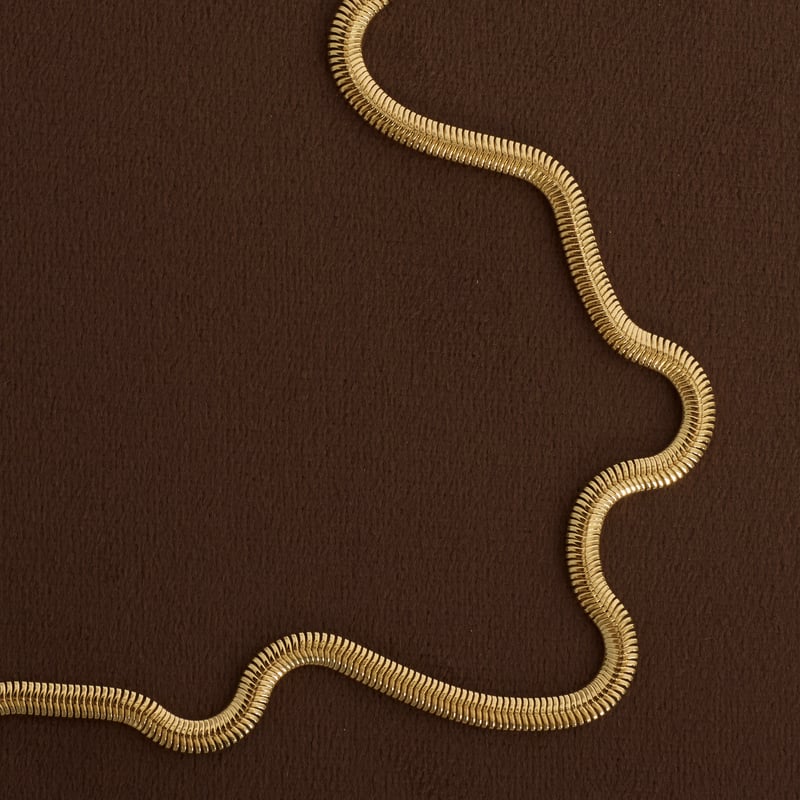 Corrente lacraia 4mm 50cm com alongadora