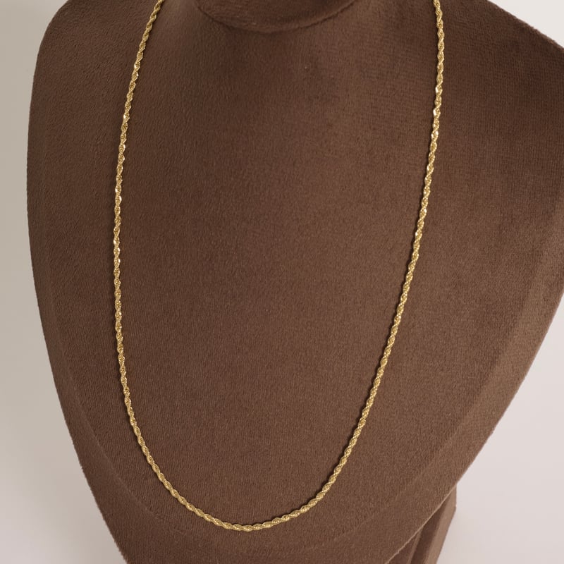 Corrente cordão baiano 2mm 45cm com alongadora