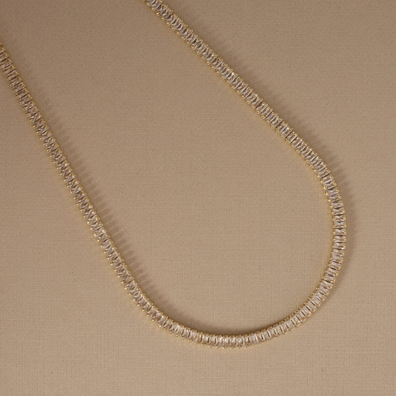 Colar Riviera 3x1,5mm 45cm com alongadora