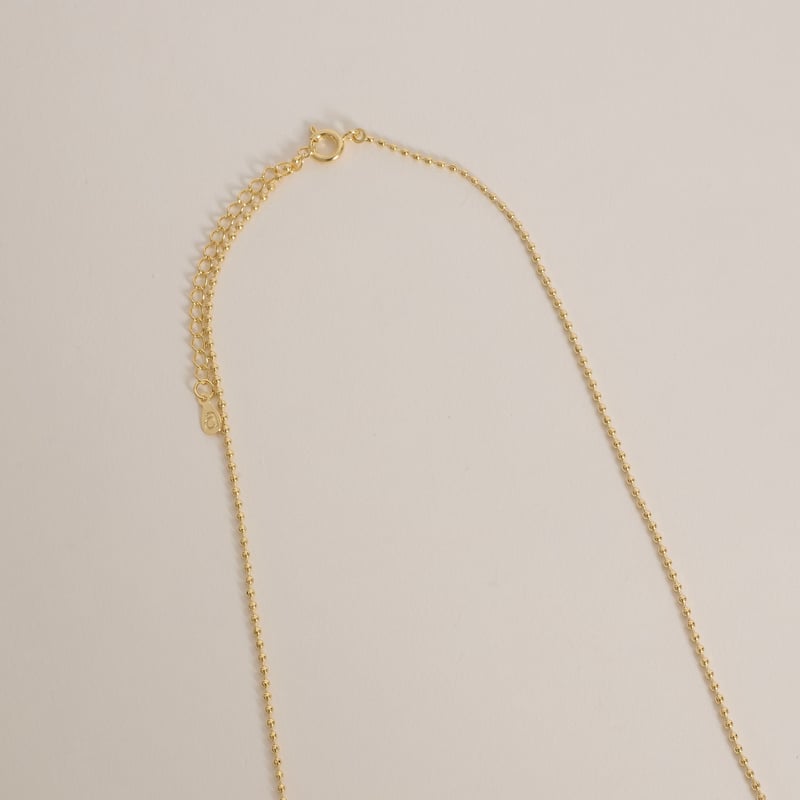 Corrente micro bolas 1.4mm 45cm com alongadora