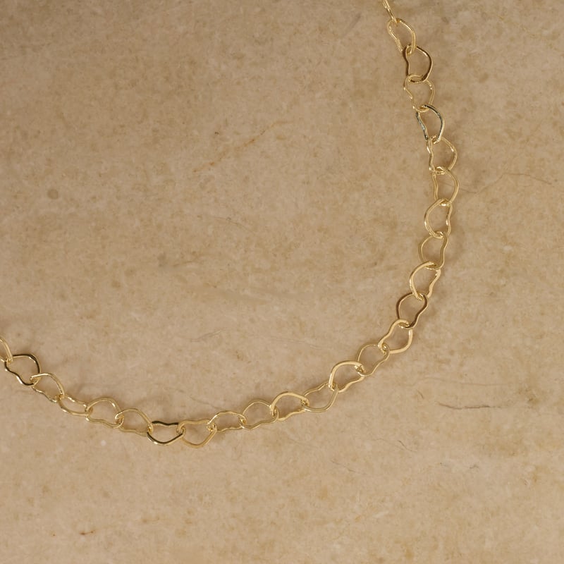 Corrente coração 4.2mm 60cm com alongadora