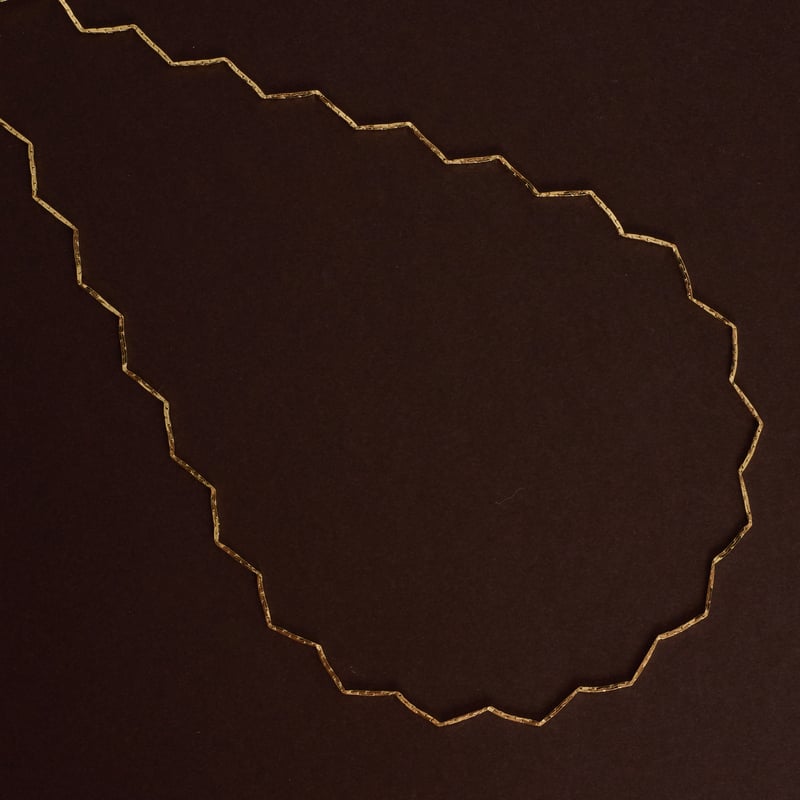 Choker corrente zigzag com alongadora