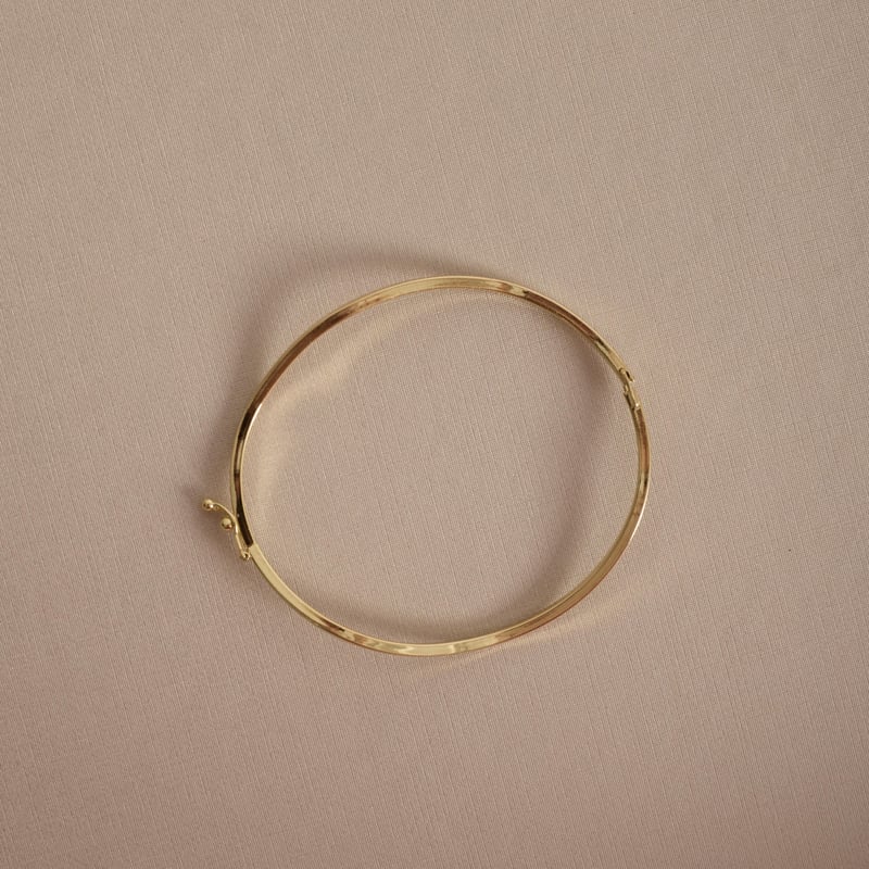 Bracelete 2mm fio quadrado ondulado 