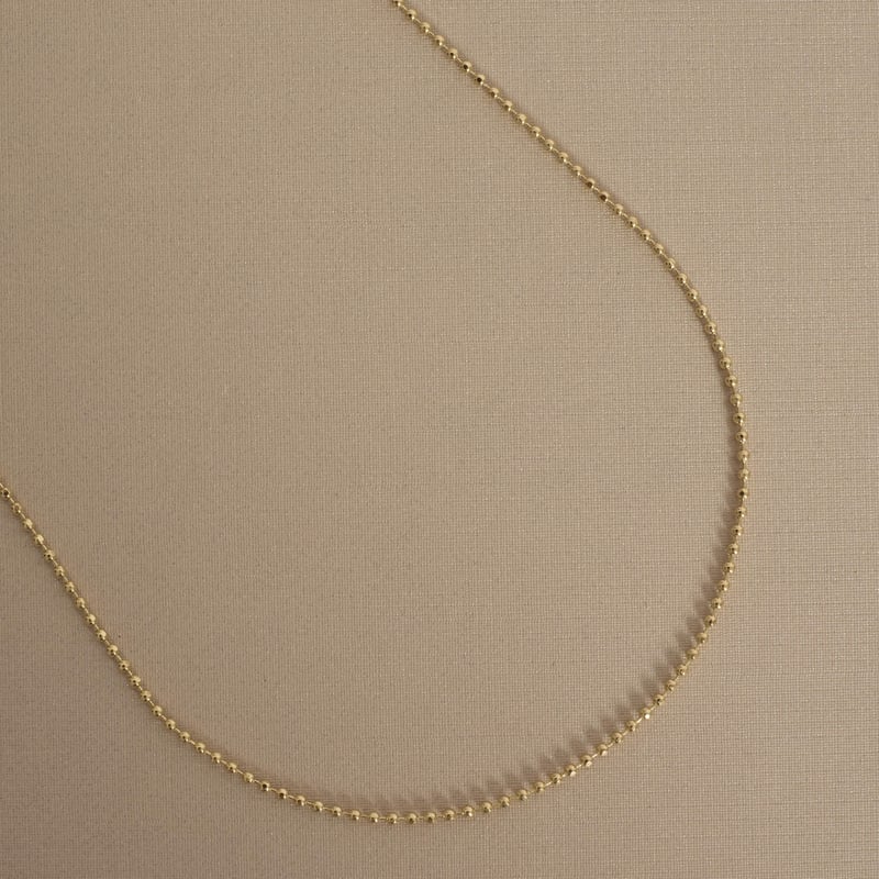 Corrente micro bolas 1.4mm 45cm com alongadora