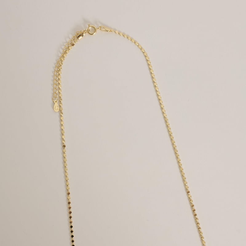 Corrente bolas achatadas 2mm 45cm com alongadora