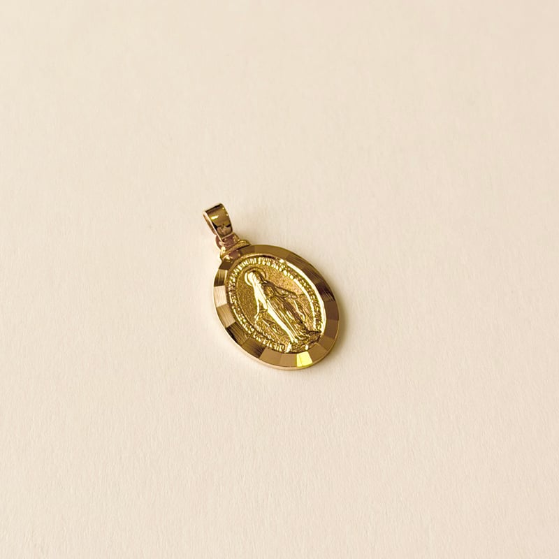 Pingente medalha oval Nsa. Sra. das Graças 18mm 