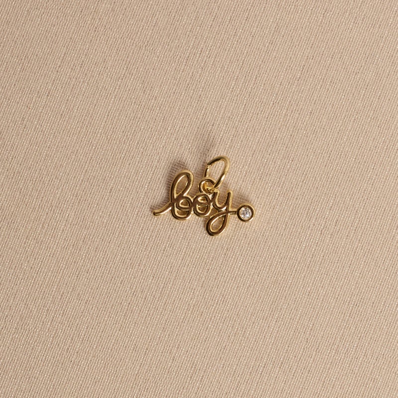 Pingente boy 13mm detalhe zircônia