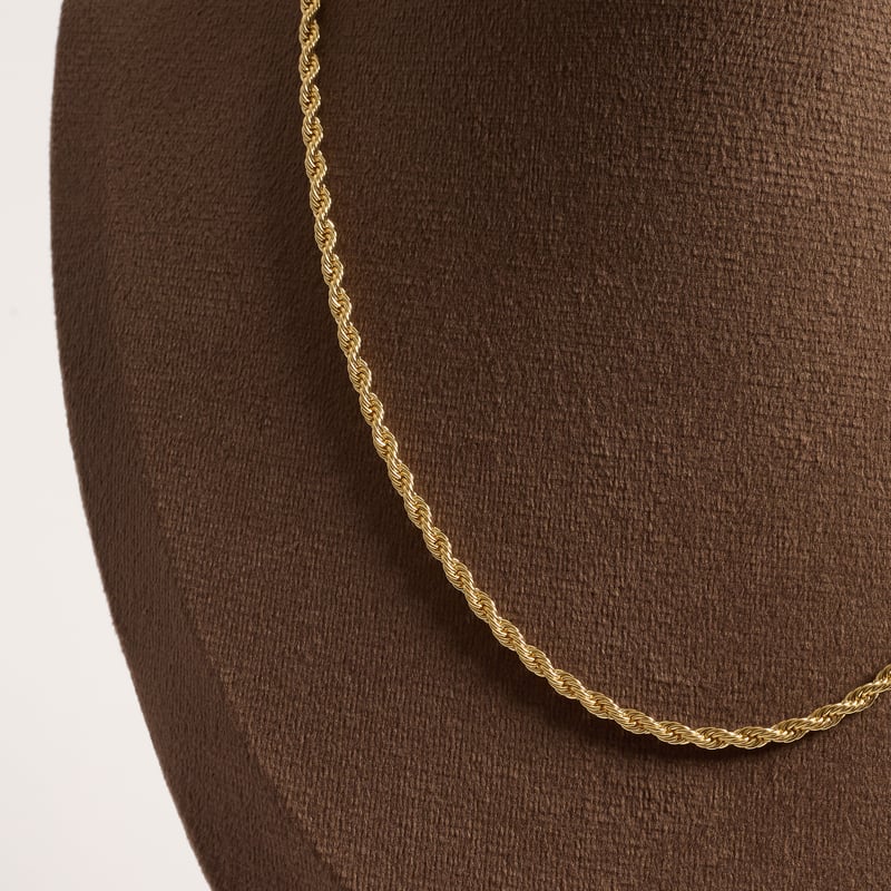 Corrente cordão baiano 2.9mm 40cm com alongadora