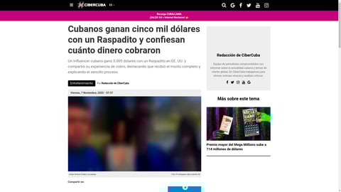¡Qué Fregadera! Cubanos Se Bolsillean 5 Mil Dólares con un Raspadito y Revelan TODO del Cobro