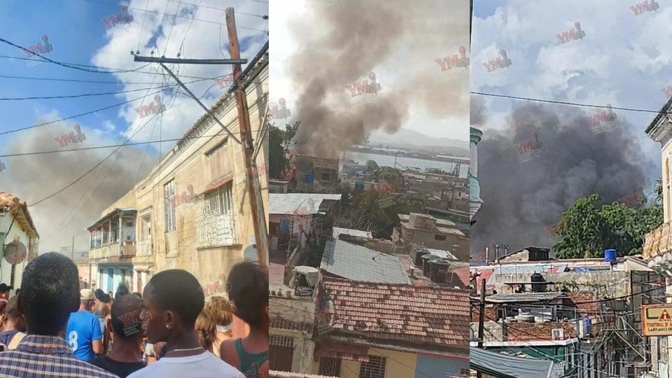 Incendio de gran magnitud en Santiago de Cuba
