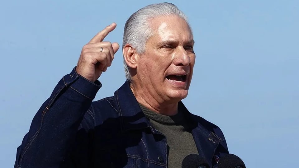 Díaz-Canel Advierte a EE.UU. con Amenazas de Guerra y Niega Crisis en Cuba