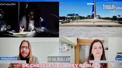 Periodista Cubana y Portavoz de Podemos Enfrentan Debate por Crisis en Cuba