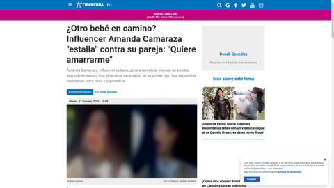 ¡Bomba en Cuba! Influencer cree estar embarazada de nuevo y le echa leña al fuego a su novio