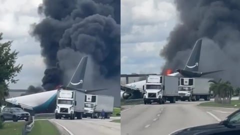 Tragedia aérea en Miami: Avión de Amazon deja cinco muertos tras salirse de pista