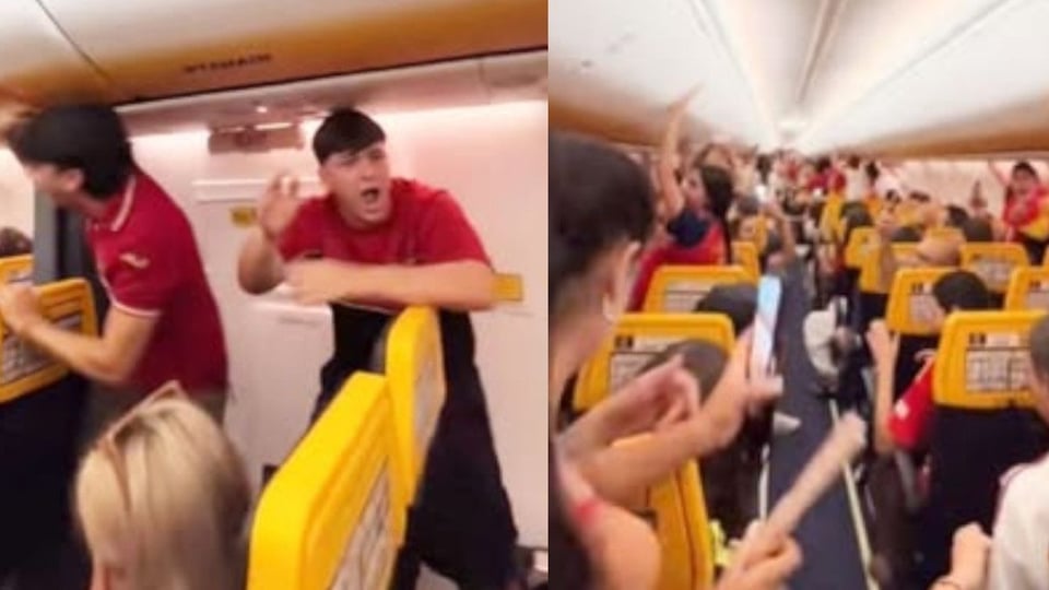 ¡Tierra, trágame! Piloto anuncia título del Mundial en pleno vuelo y la lía parda