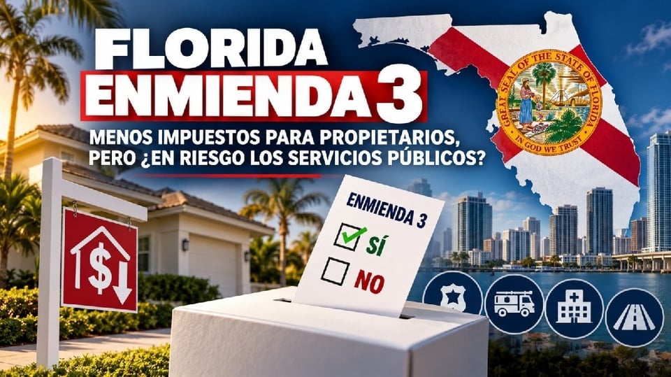 Enmienda 3 en Florida: ¿Alivio fiscal o recorte de servicios?
