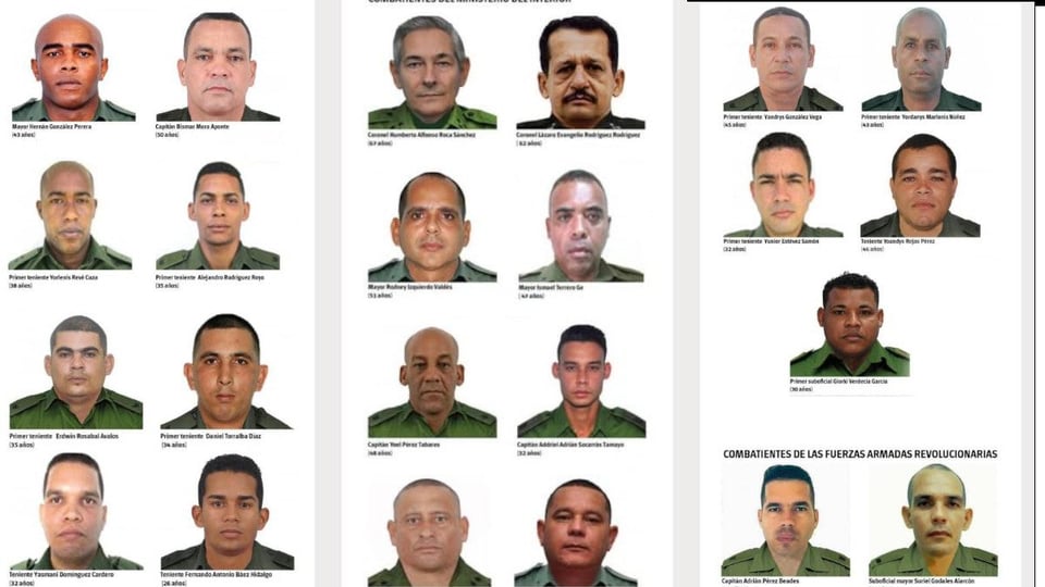 Cuba honra a militares caídos en operación contra Maduro en Venezuela