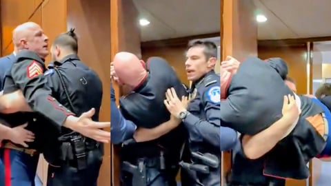 Exmarine interrumpe audiencia del Senado de EE. UU. gritando contra la guerra en Medio Oriente