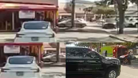 ¡Fuerte Choque en El Palacio de los Jugos! Auto se Mete al Restaurante y Deja Tres Heridas