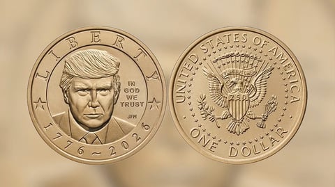 EE.UU. acuñará moneda de un dólar con el rostro de Donald Trump