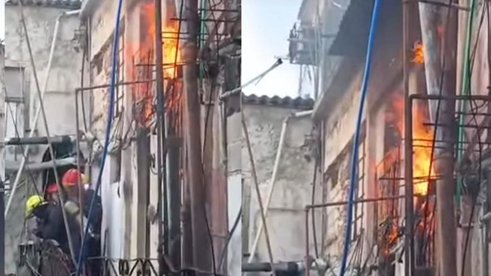 ¡Fuego en La Habana! Vecina prende la casa y deja el barrio a oscuras