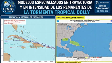 Tormenta Dolly avanza por el Caribe, con incertidumbre en su rumbo