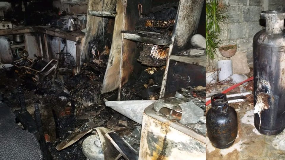 ¿Batería de motorina en candela? ¡Incendio en Colón deja la casa en cenizas!