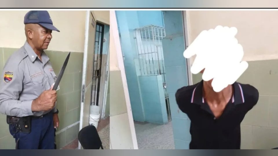 ¿Qué Cuchillo Tan Largo! Lo Pillaron en Centro Habana y la Policía Lo Montó