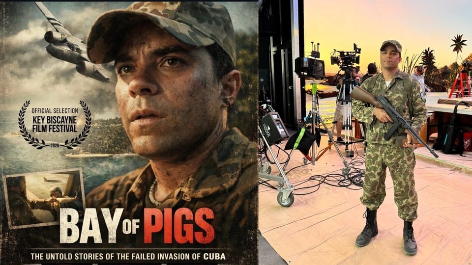 ¡Actor cubano se la juega y revive la Bahía de Cochinos en la pantalla grande!