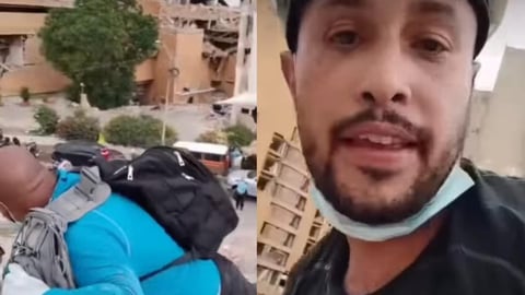 ¿Y tú crees que hay vida ahí? Rescatistas graban por si acaso