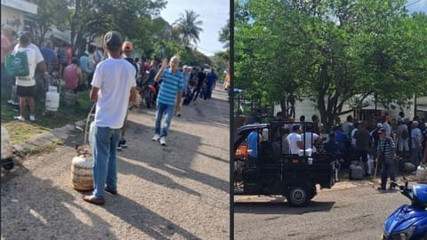 Filas y Descontento por Venta de Gas en Dólares en La Habana