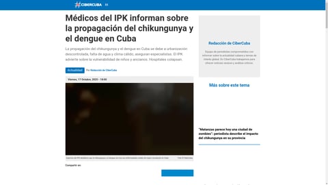 Cuba Lucha Contra la Propagación del Chikungunya y el Dengue: Especialistas Señalan Causas y Vulnerabilidades