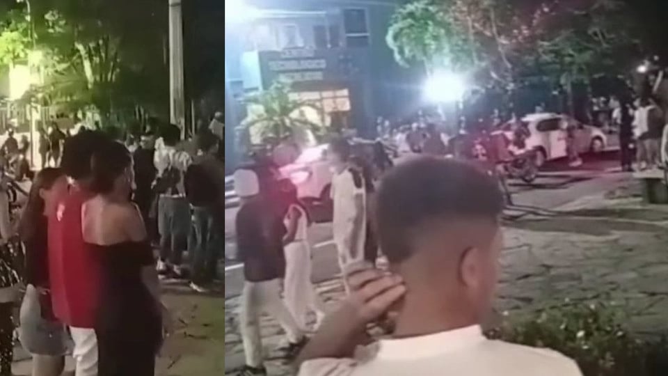 ¡Ay, Santiago! ¡La gente en la calle por la corriente que no llega y la barriga que ruge!