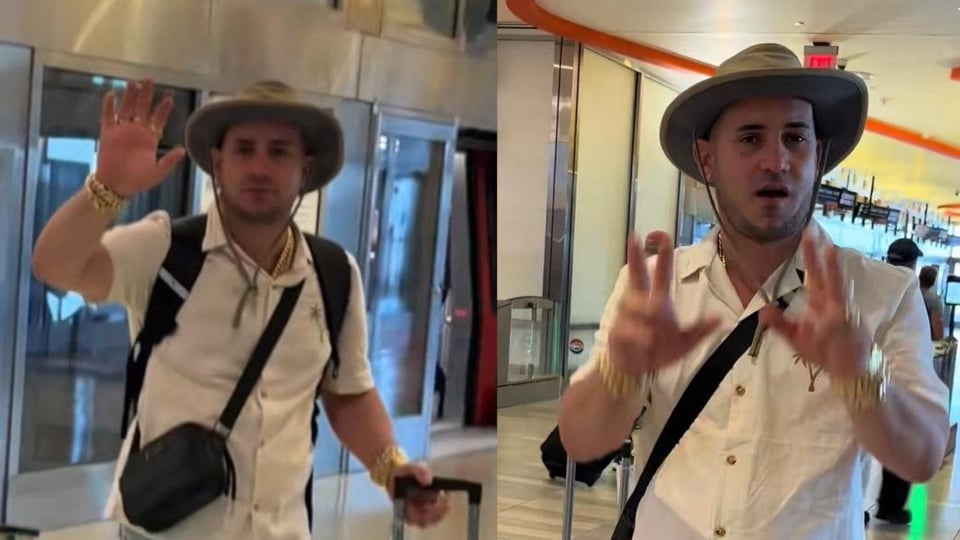 ¿Y el I-220A pa' cuándo? Cubano se juma pa' Cuba con maleta llena