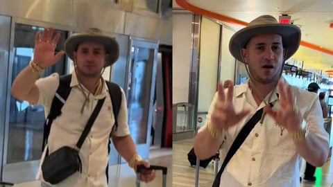 ¿Y el I-220A pa' cuándo? Cubano se juma pa' Cuba con maleta llena