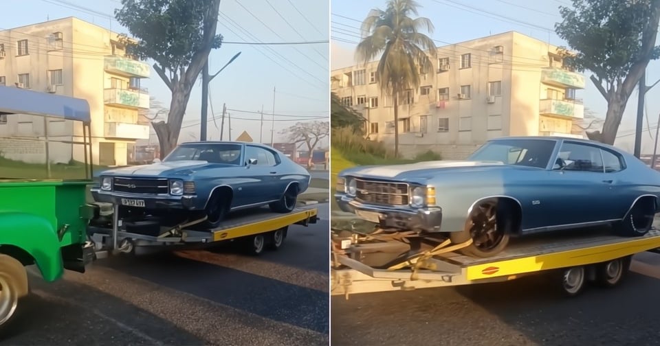 ¿Un Chevelle de novela por las calles de Cuba? ¡La gente está en candela!