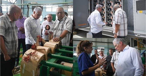 Díaz-Canel Inspected Energy Facilities Amidst Rolling Blackouts