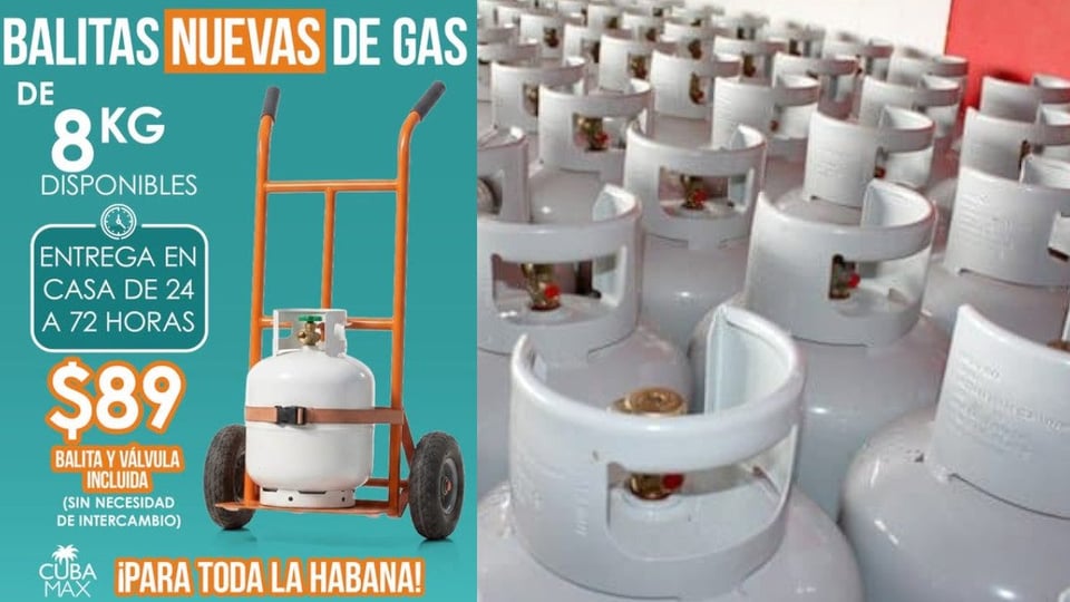 ¿Nuevo el pomo de gas pa' Cuba? ¡Págame 89 'verdes' y te lo pongo!