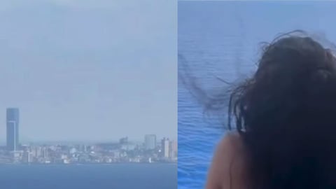 Cubana se emociona al ver la Isla desde un crucero