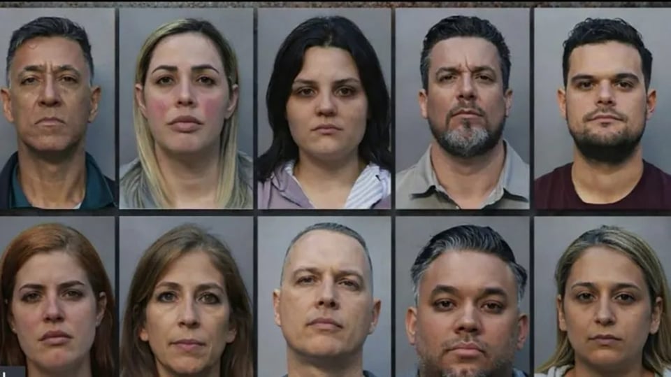 ¡Cayeron los vivos! Desmantelan red de licencia de seguros en Florida con 12 arrestos