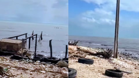 Playa El Rosario: Desmantelamiento y Erosión Devastan Antiguo Balneario Cubano