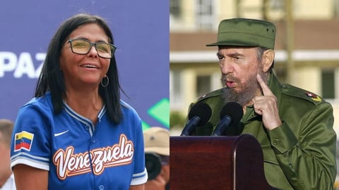 Delcy Rodríguez honra a Fidel Castro y enfrenta críticas de EE.UU.