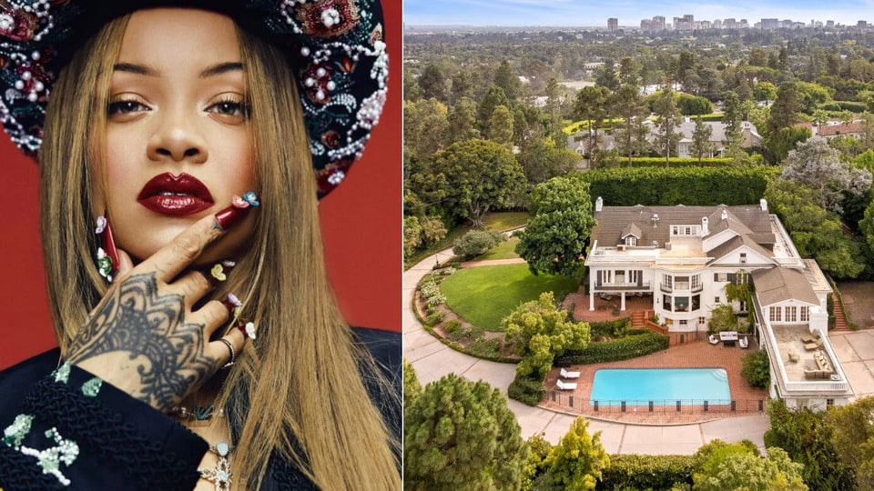 ¿Y a esta qué le pasa? Le tiran a la casa de Rihanna en Los Ángeles y la pillan con un rifle