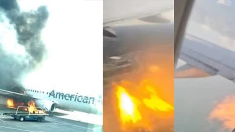 Avión de American Airlines Aterriza de Emergencia Tras Incendio en Motor