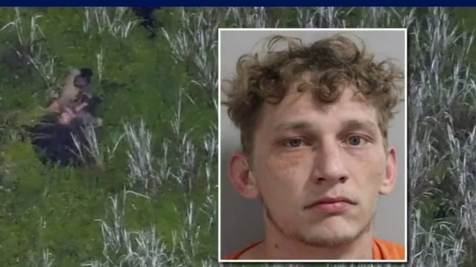 ¡Hasta en el pantano! Padre se da golpe, se escapa con los chamas y lo pescan con dron en Florida