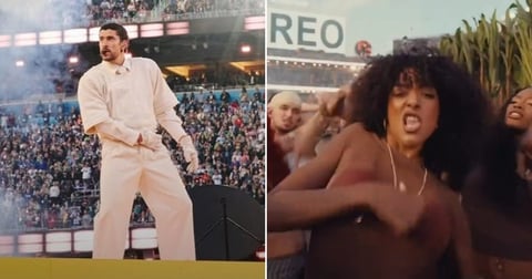 Bailarina cubana Bersil Iglesias deslumbró en el show de Bad Bunny en el Super Bowl