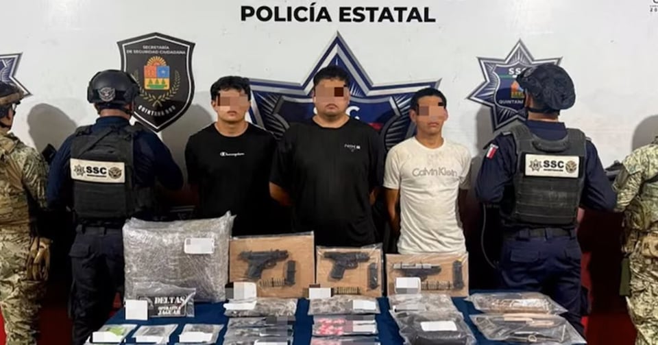 ¿CÓMO? Tres Cubanos Pillados con un Montón de Drogas en el Mercado 28 de Cancún
