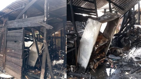 Devastador incendio en Santiago de Cuba deja a dos familias sin hogar